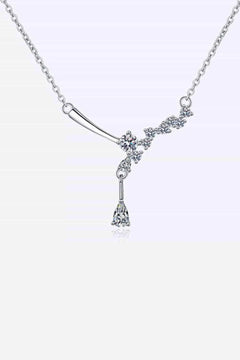 Meliza's 1 Carat Moissanite 925 Sterling Silver Necklace - Melizafashion