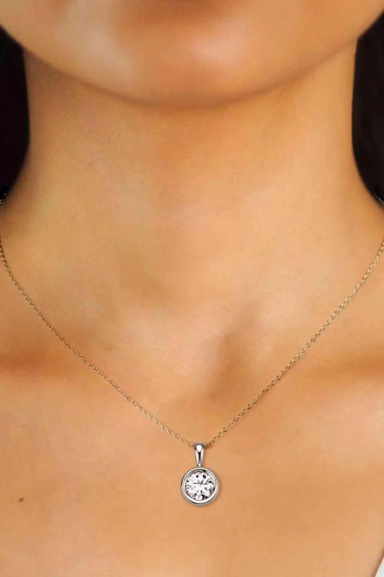 Meliza's 2 Carat Moissanite 925 Sterling Silver Necklace - Melizafashion