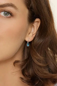 Meliza's 925 Sterling Silver Teardrop Earrings - Melizafashion