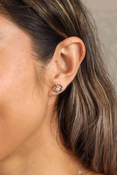 Meliza's Adored Moissanite Flower 925 Sterling Silver Earrings - Melizafashion
