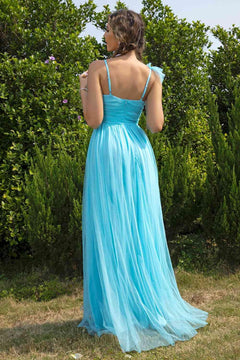 Melizafashion Elegant  Meliza's Asymmetrical Ruched Slit Dress