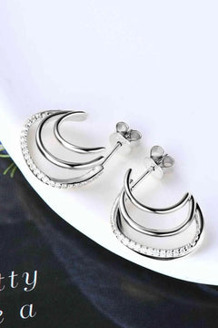 Meliza's Moissanite 925 Sterling Silver Earrings - Melizafashion