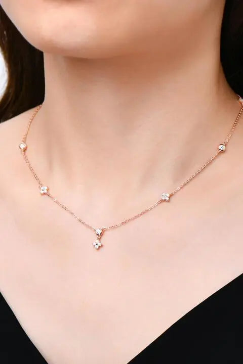 Meliza's Moissanite 925 Sterling Silver Necklace - Melizafashion