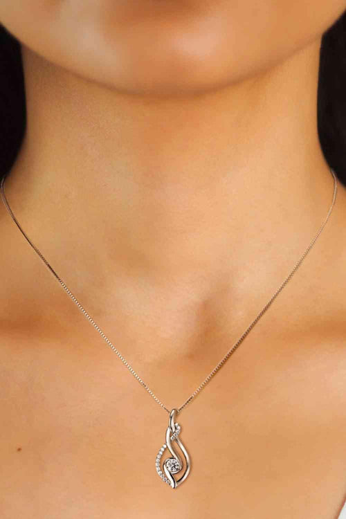 Meliza's Moissanite 925 Sterling Silver Necklace - Melizafashion