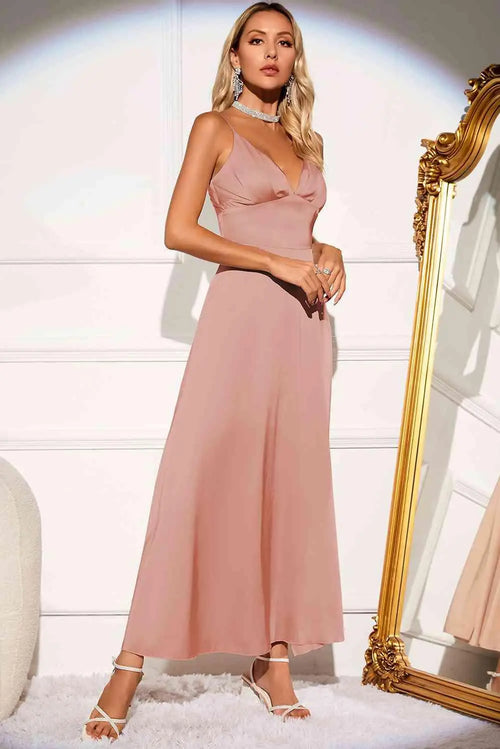 Melizafashion Elegant  Meliza's Spaghetti Strap Maxi Dress