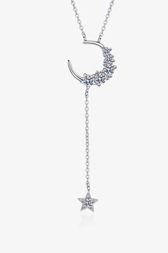 Meliza's Star & Moon Moissanite Necklace - Melizafashion