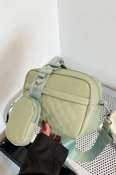Meliza's Adored PU Leather Shoulder Bag with Small Purse - Melizafashion