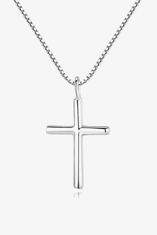 Meliza's Cross Pendant 925 Sterling Silver Necklace - Melizafashion